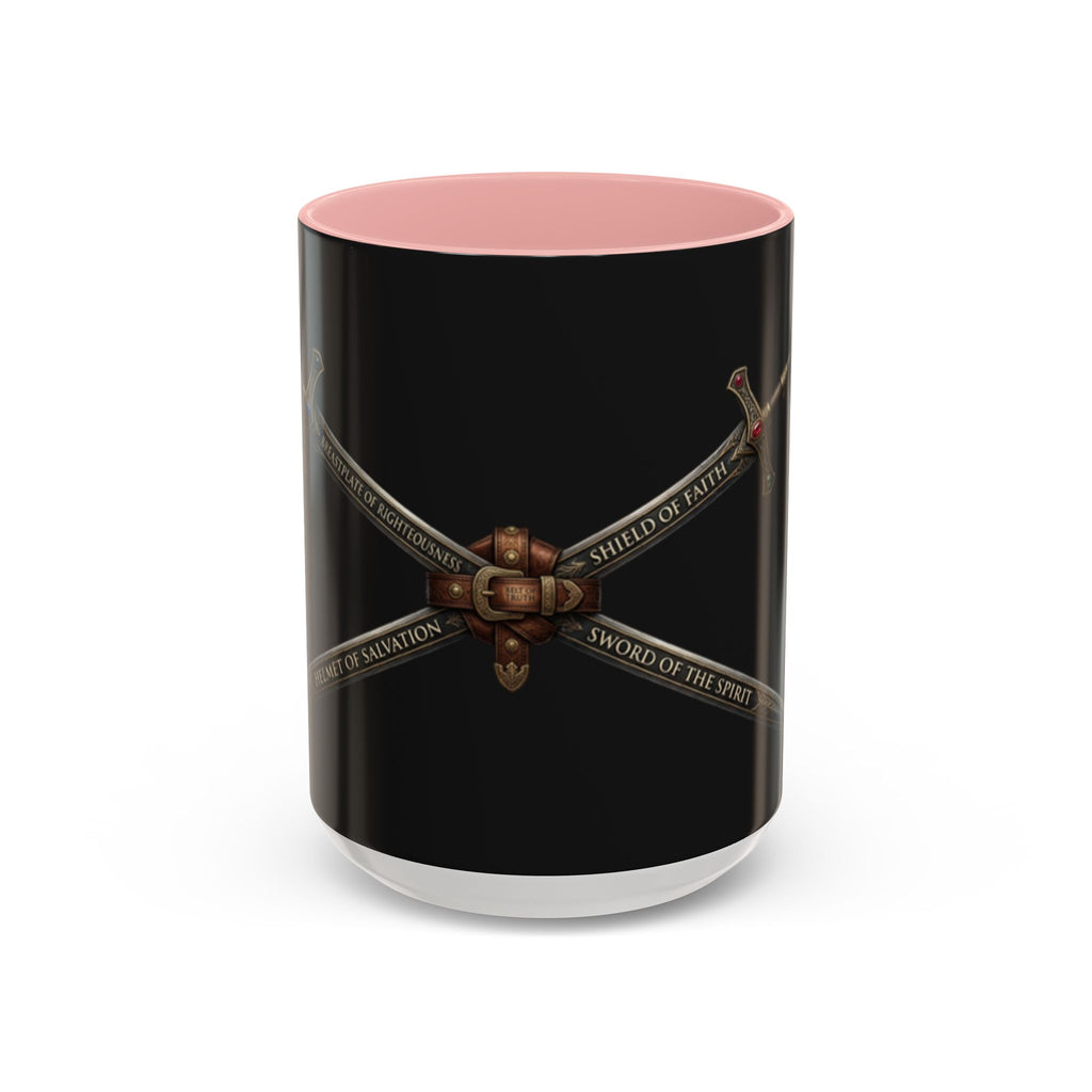 Christian Sword & Shield Coffee Mug (11/15oz) — Faith Scripture Armor Design