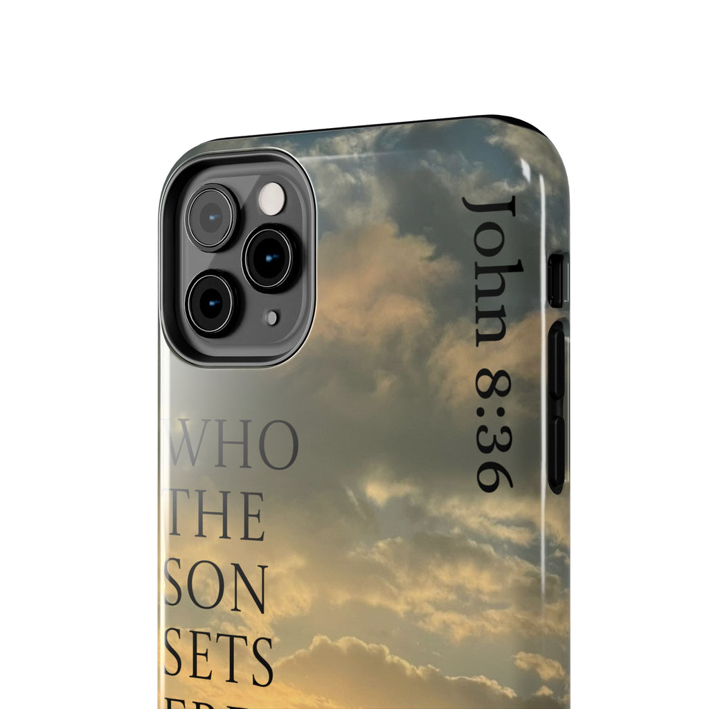 Tough Phone Cases (JOHN 8:36)
