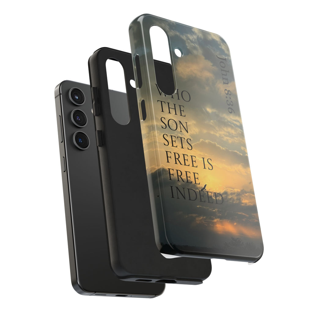 Tough Phone Cases (JOHN 8:36)