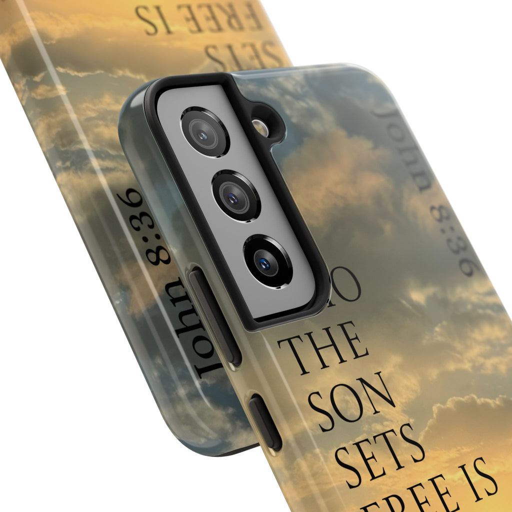 Tough Phone Cases (JOHN 8:36)