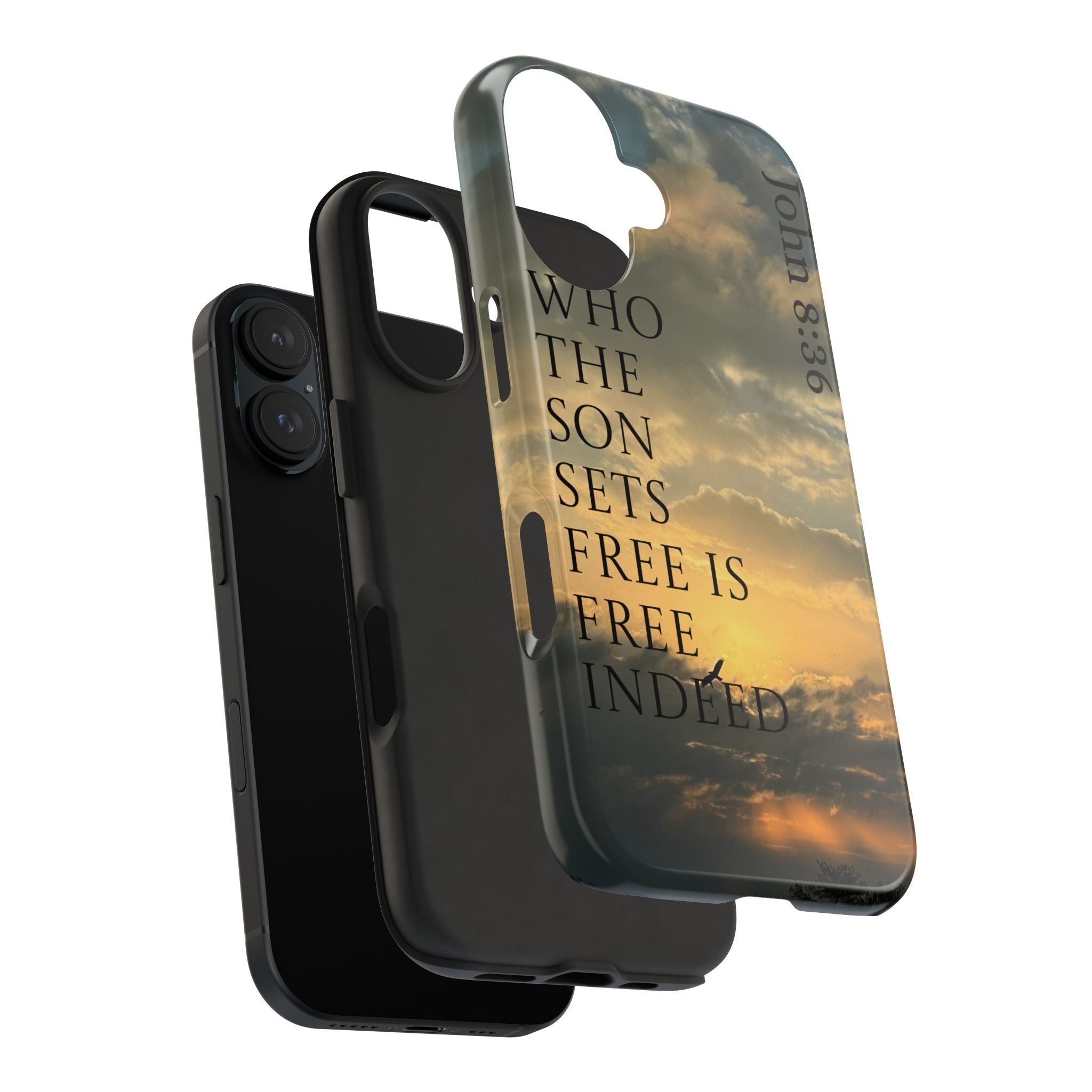 Tough Phone Cases (JOHN 8:36)