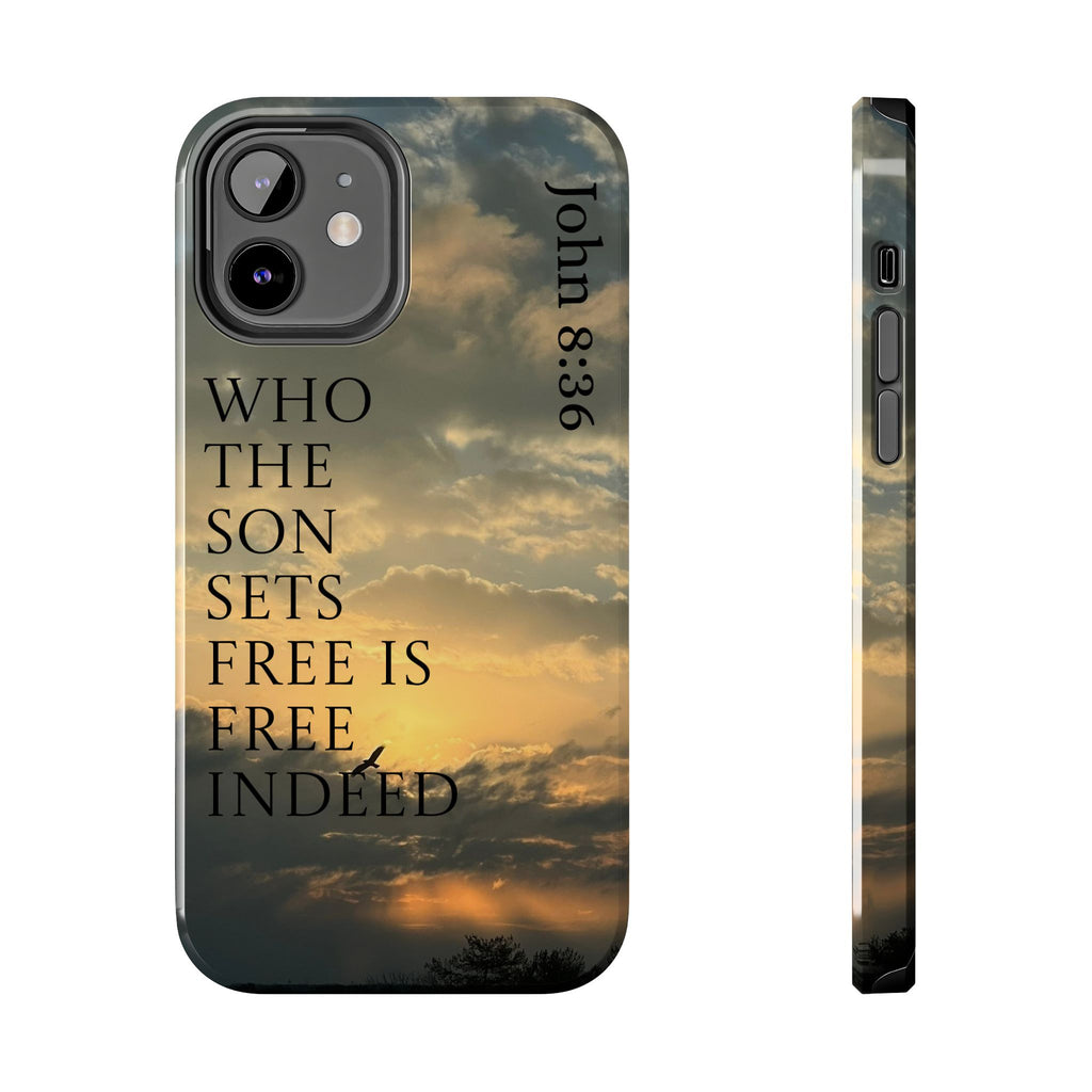 Tough Phone Cases (JOHN 8:36)