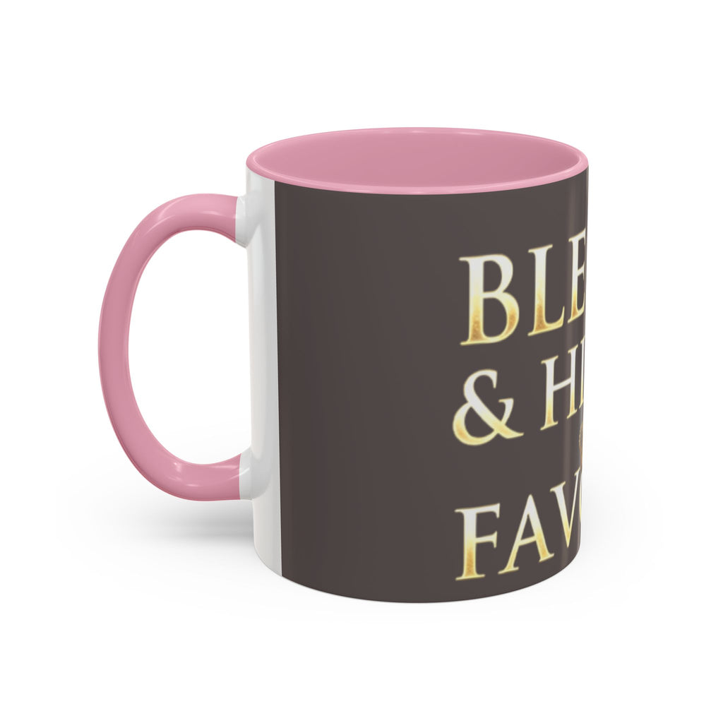 Blessed & Highly Favored Mug – Inspirational Faith Coffee Cup (11oz/15oz)