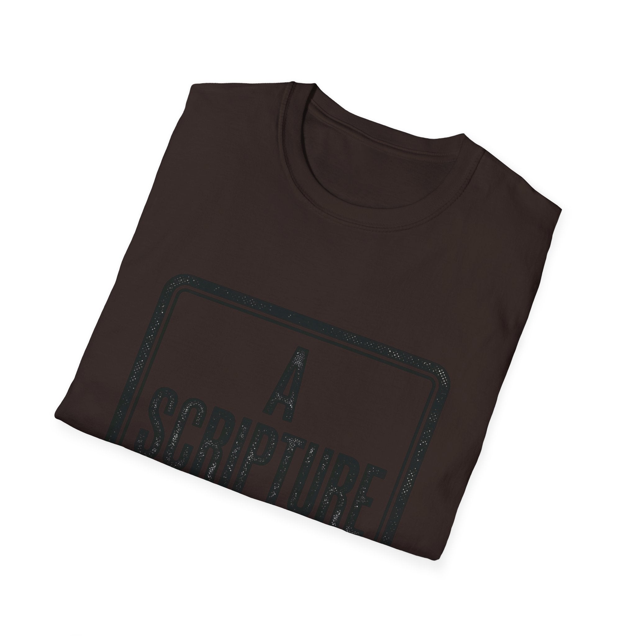 Religious T-Shirt — “A Scripture A Day / Make The Pain Go Away” Inspirational Faith Tee