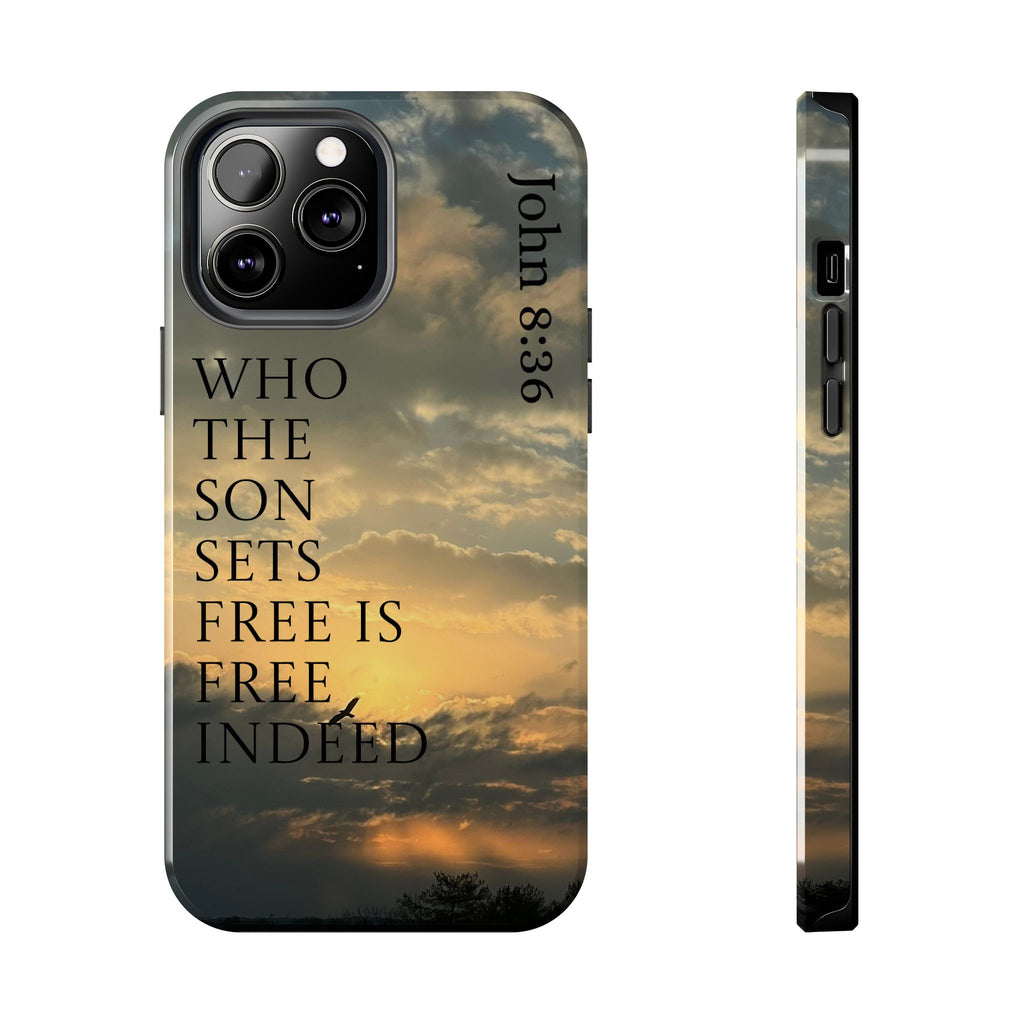 Tough Phone Cases (JOHN 8:36)