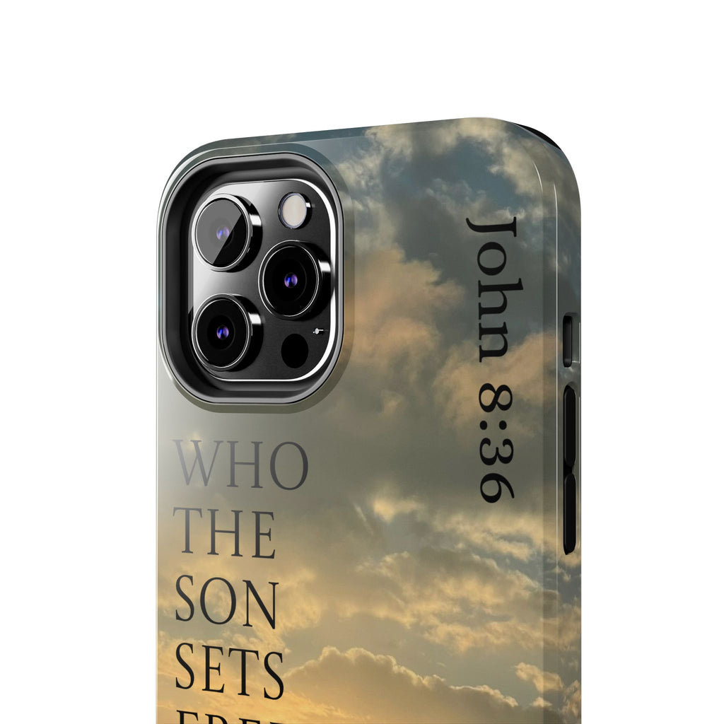 Tough Phone Cases (JOHN 8:36)