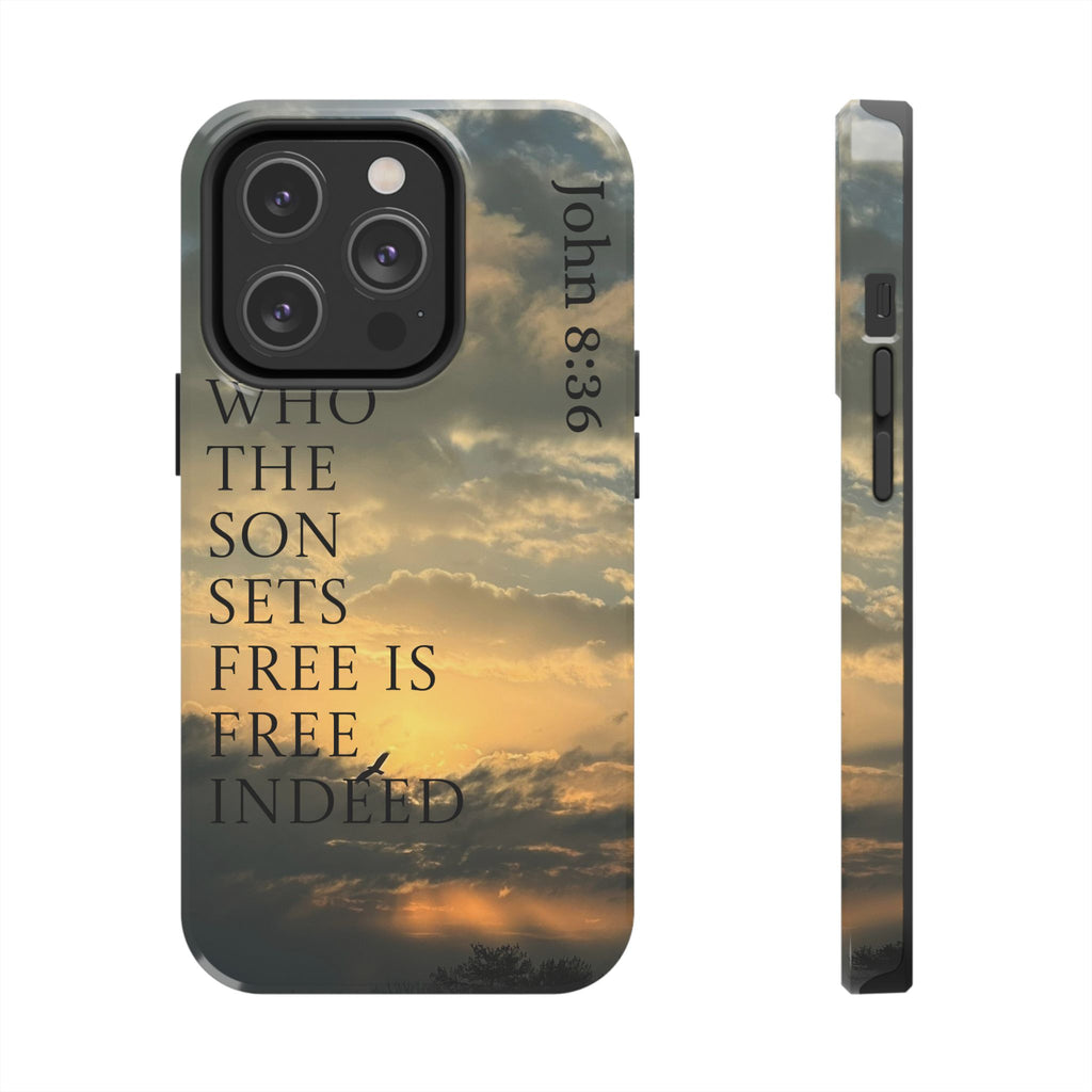 Tough Phone Cases (JOHN 8:36)