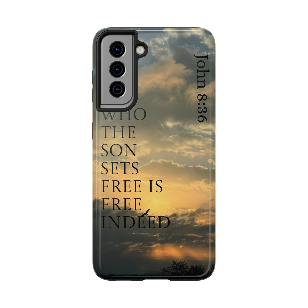 Tough Phone Cases (JOHN 8:36)