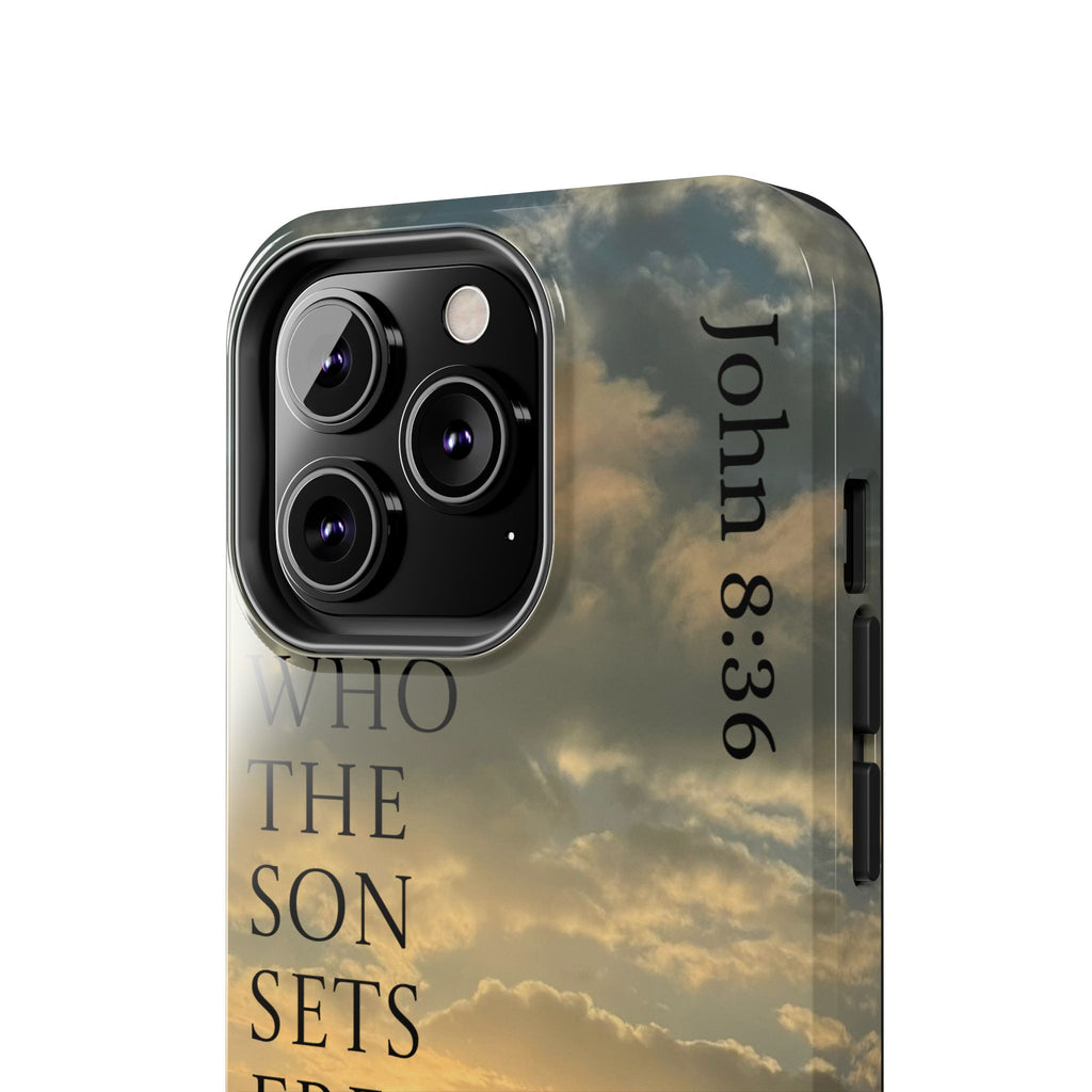 Tough Phone Cases (JOHN 8:36)