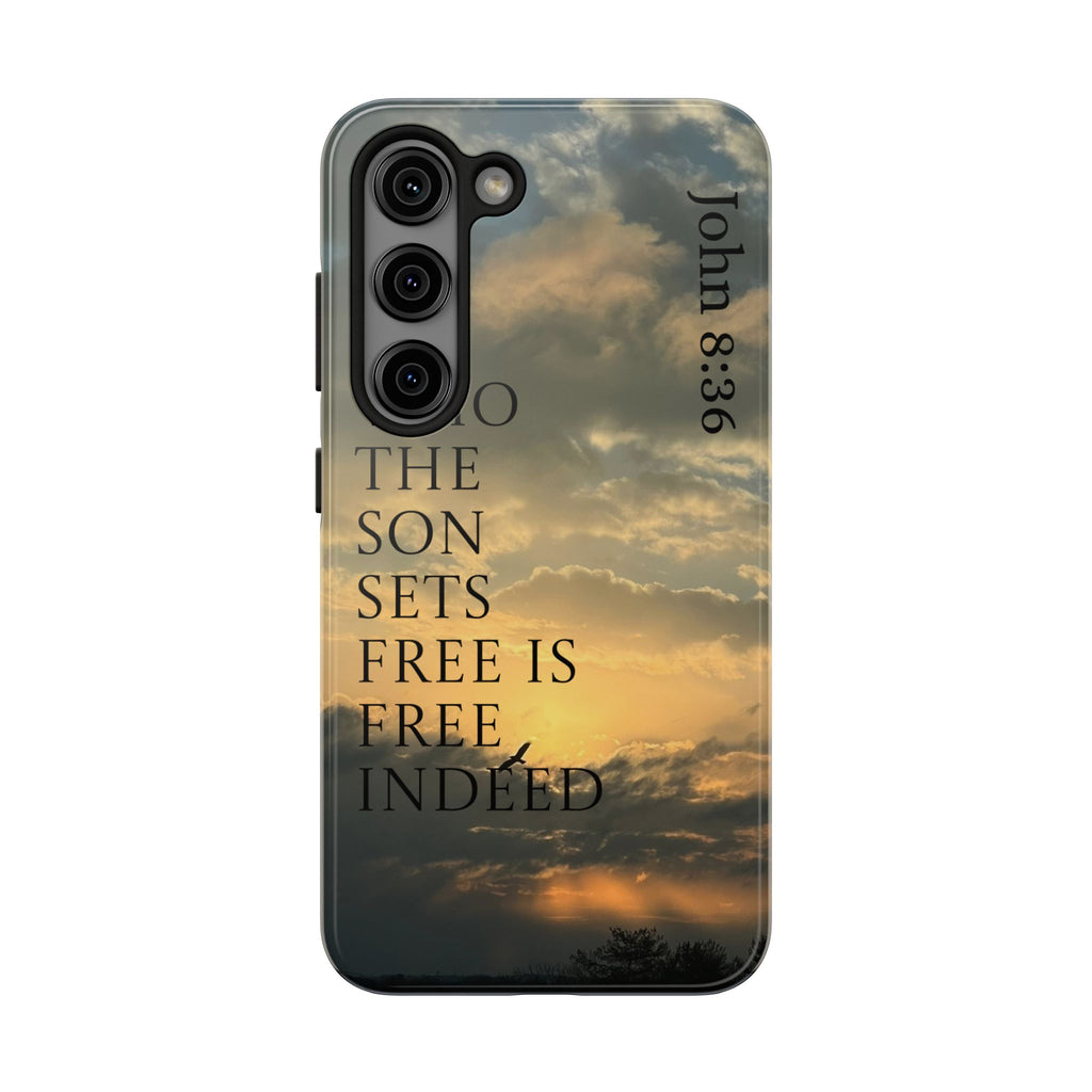 Tough Phone Cases (JOHN 8:36)