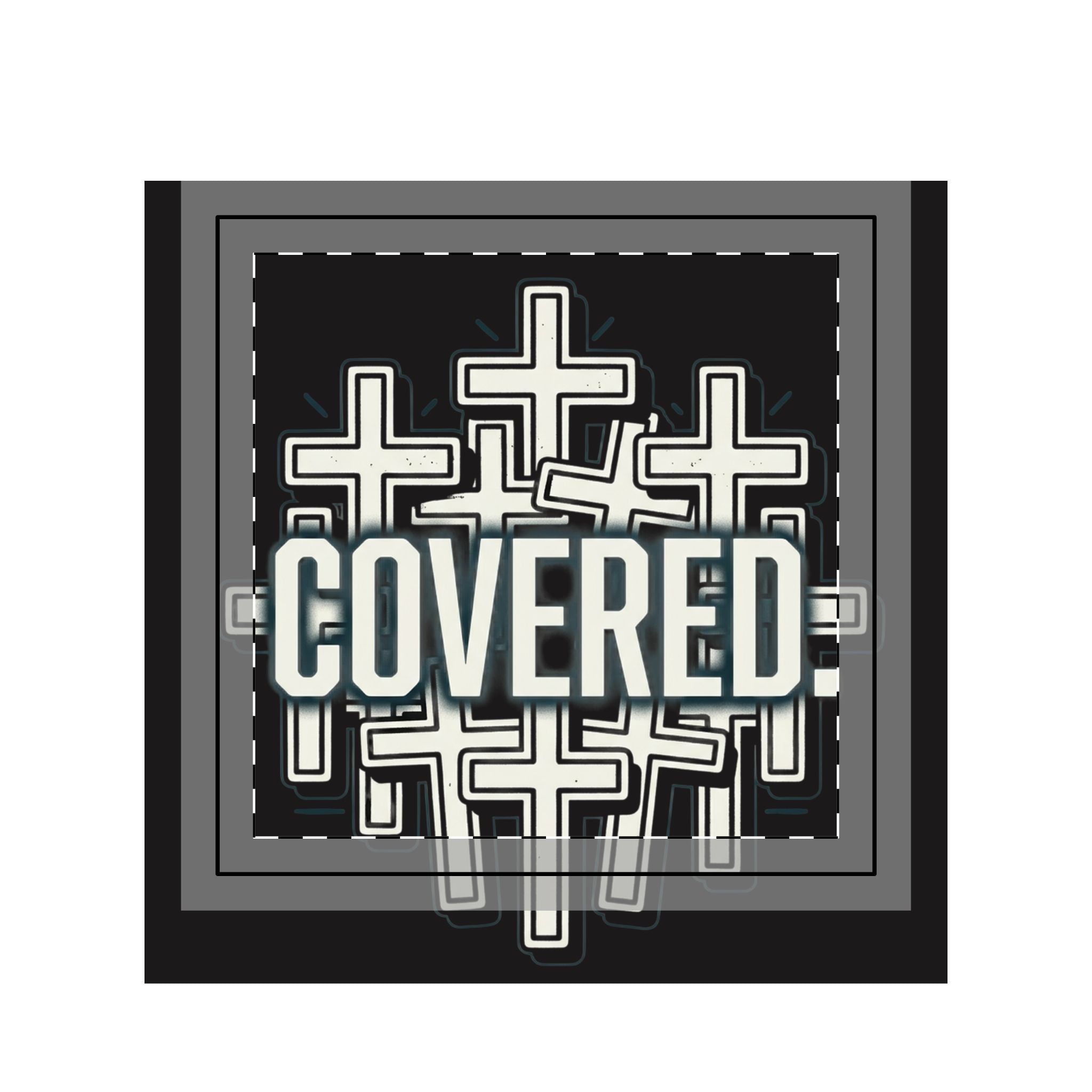 Covered Crosses Throw Pillow Case — Christian Faith Decorative Cushion Cover