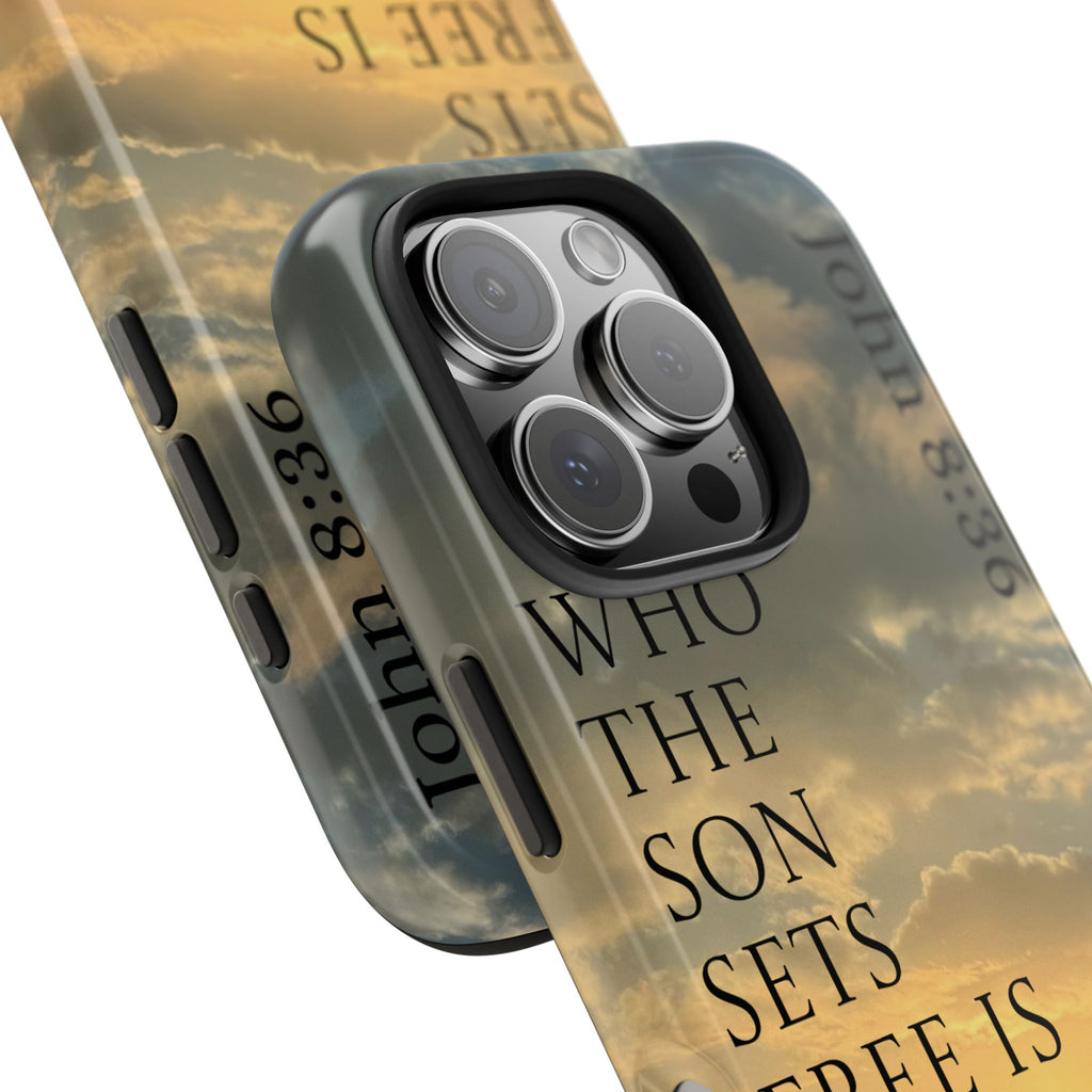 Tough Phone Cases (JOHN 8:36)
