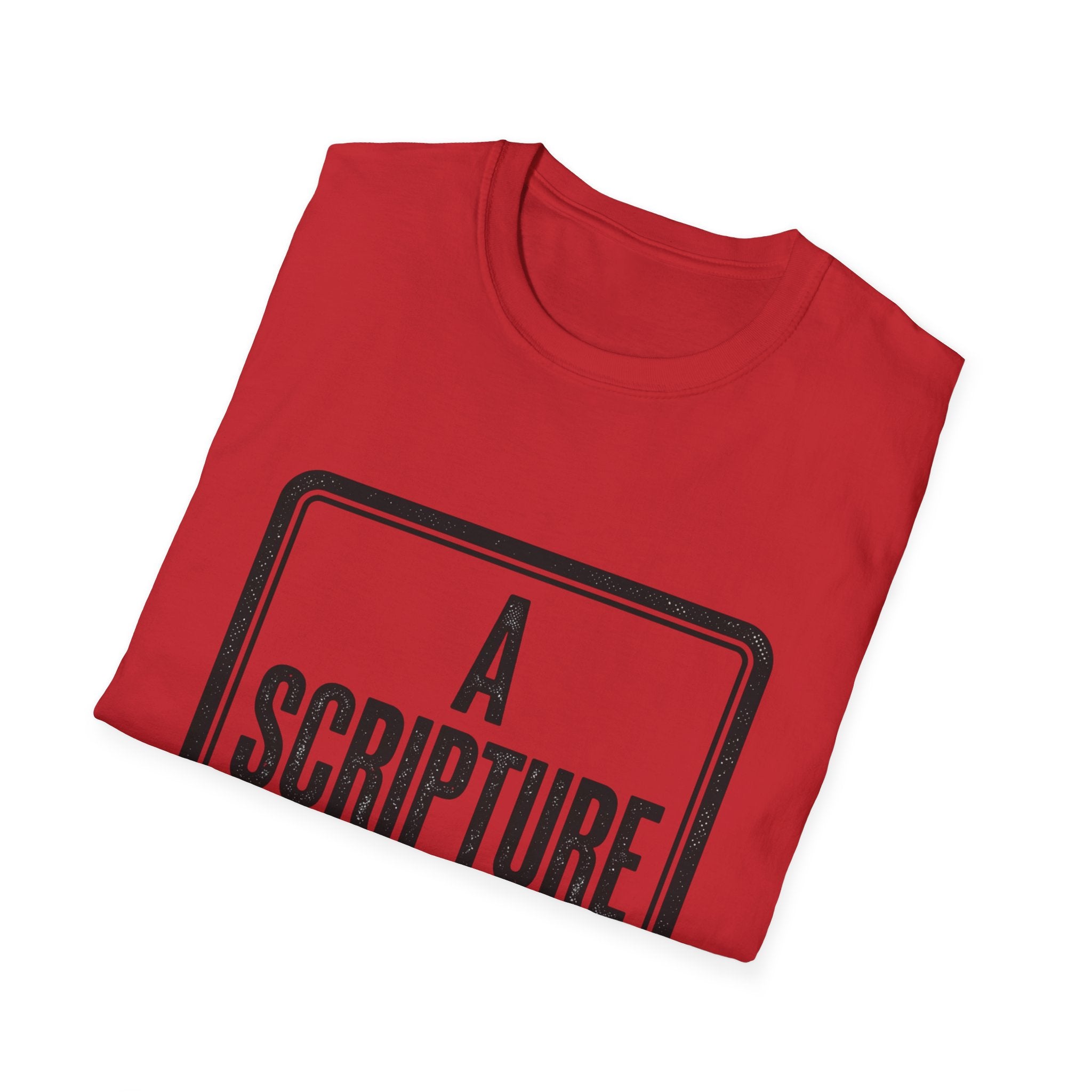 Religious T-Shirt — “A Scripture A Day / Make The Pain Go Away” Inspirational Faith Tee
