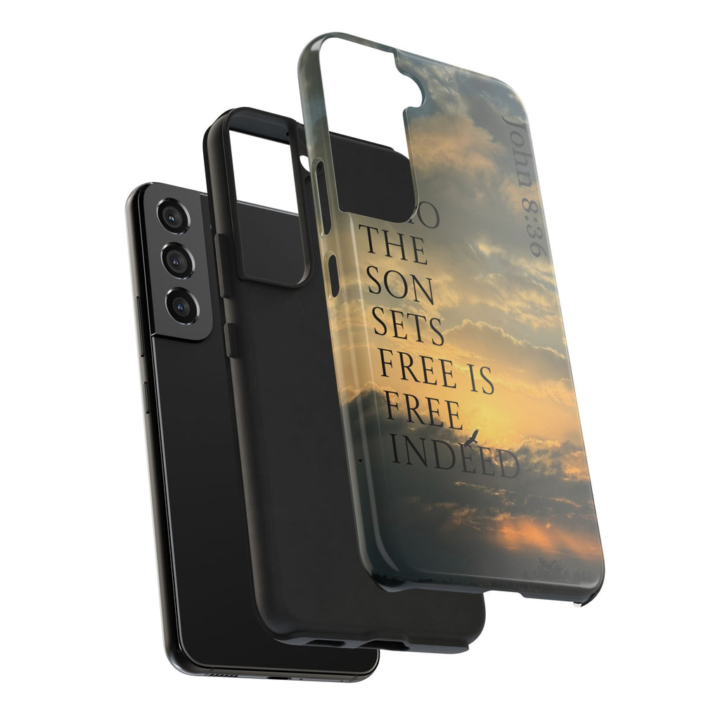 Tough Phone Cases (JOHN 8:36)
