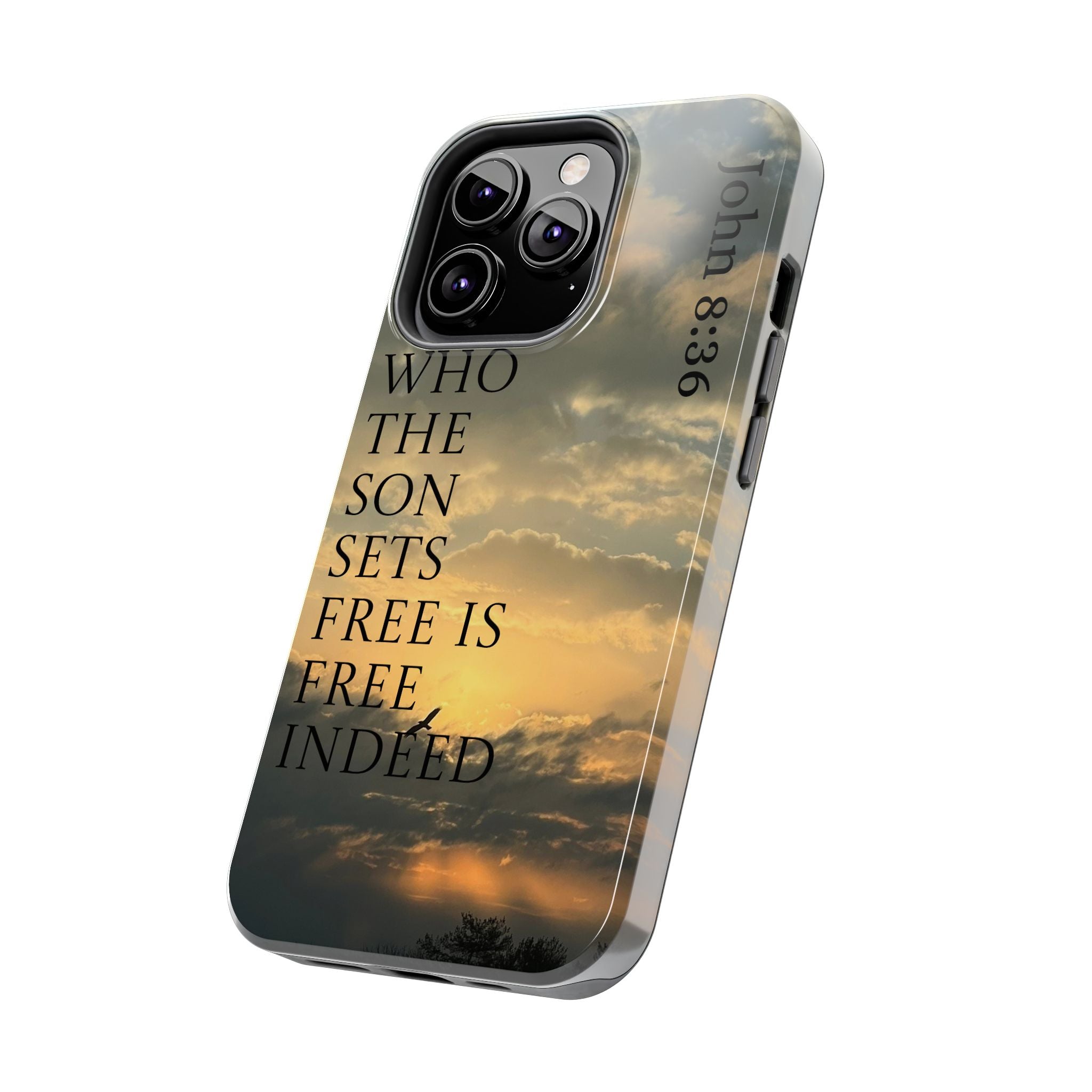 Tough Phone Cases (JOHN 8:36)