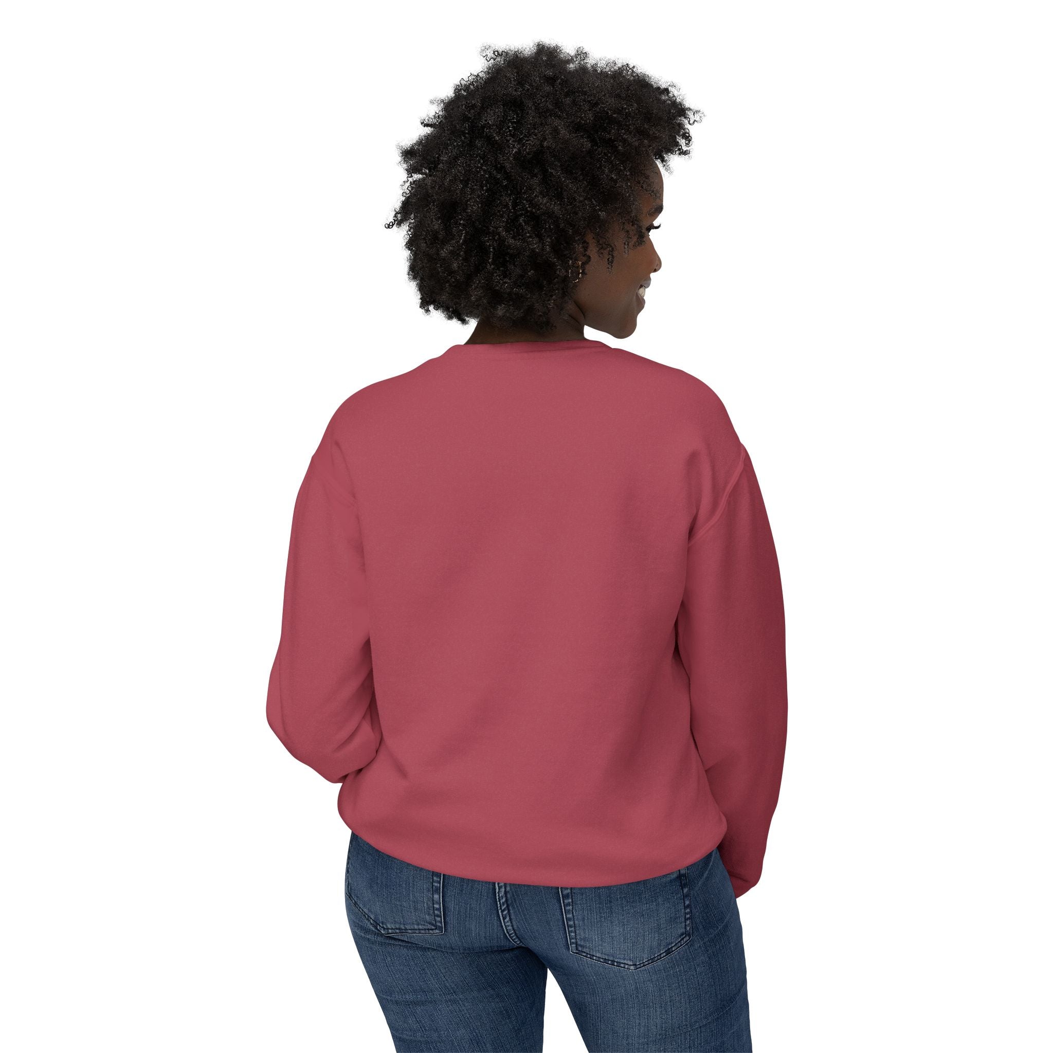 Crewneck Sweatshirt — "Blessed & Highly Favored" Gold Crown Inspirational Pullover
