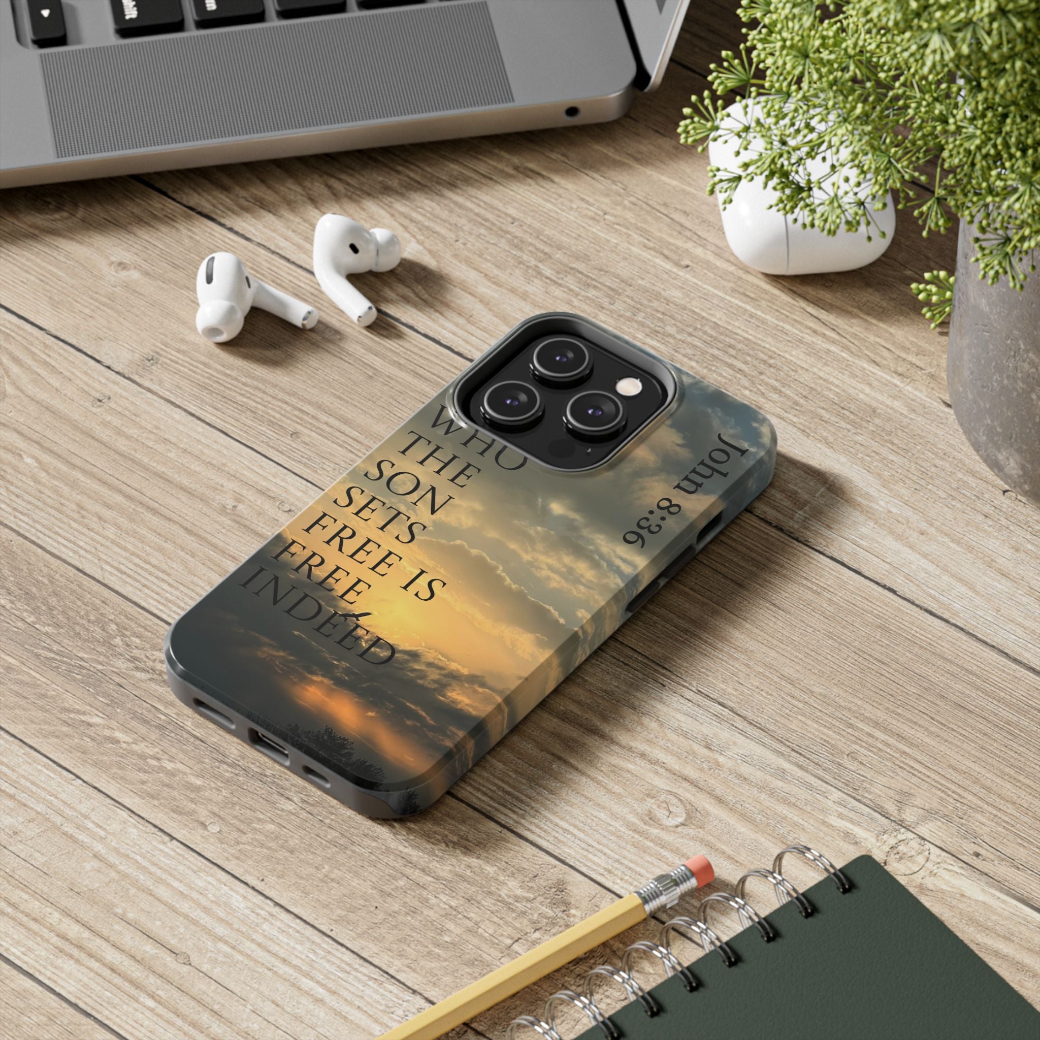 Tough Phone Cases (JOHN 8:36)