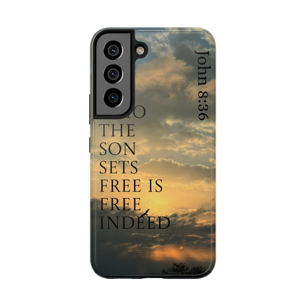 Tough Phone Cases (JOHN 8:36)