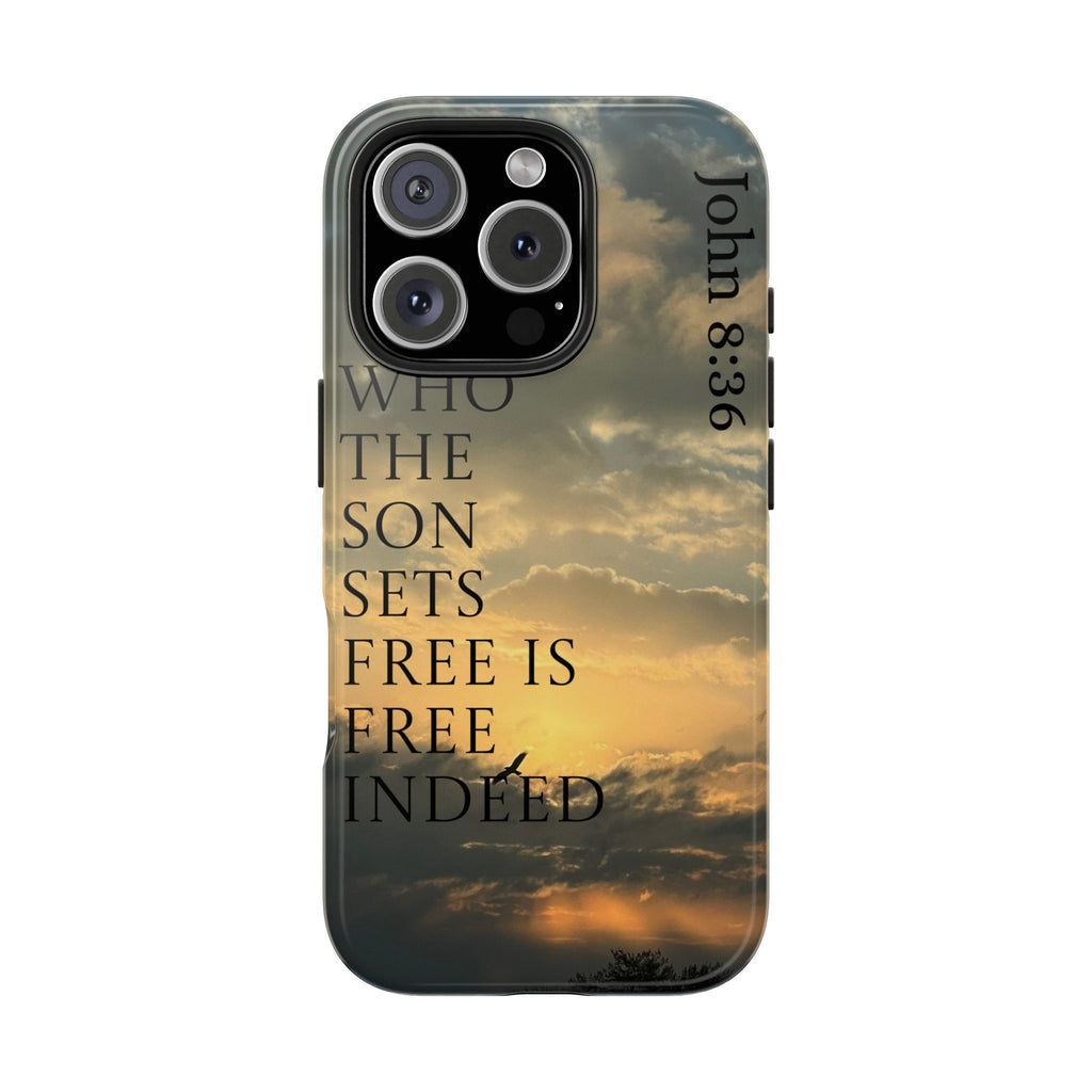 Tough Phone Cases (JOHN 8:36)