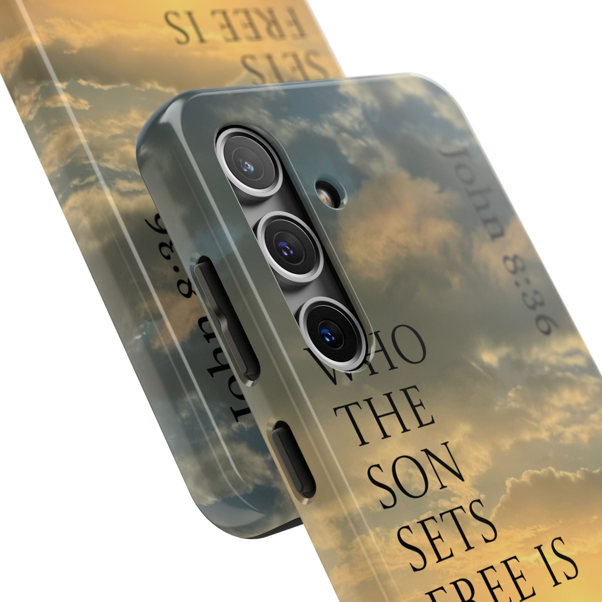 Tough Phone Cases (JOHN 8:36)