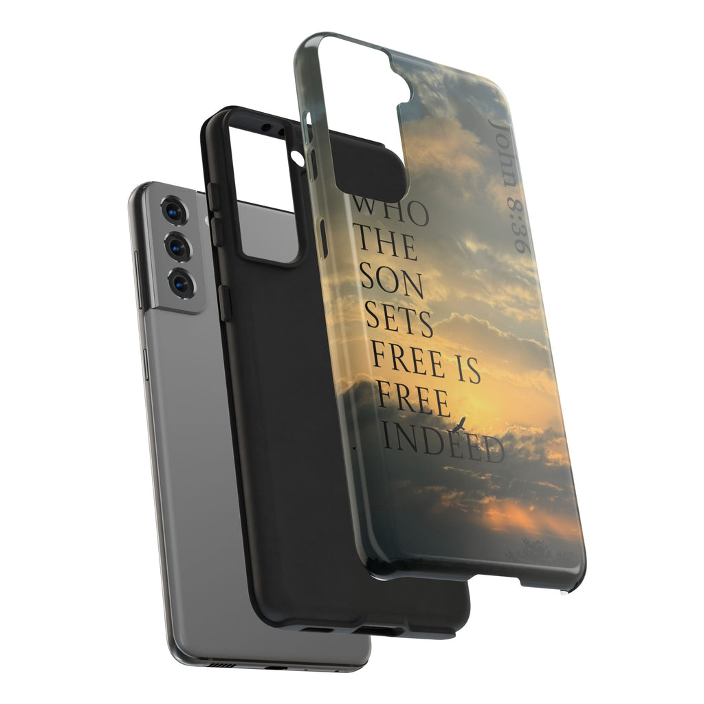 Tough Phone Cases (JOHN 8:36)