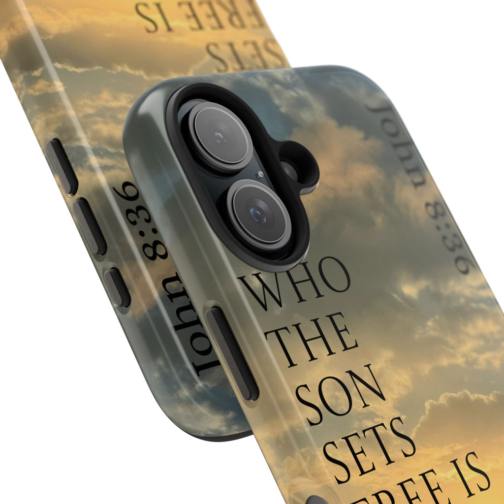Tough Phone Cases (JOHN 8:36)