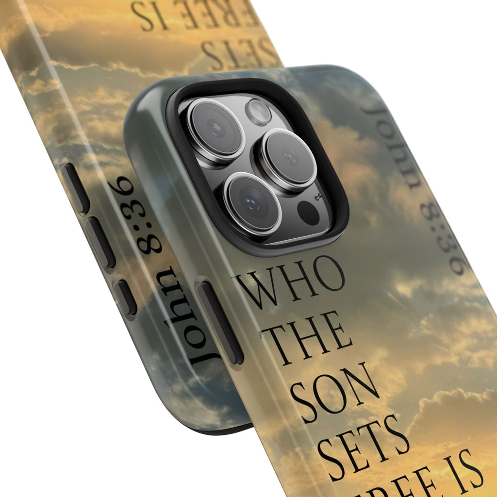 Tough Phone Cases (JOHN 8:36)