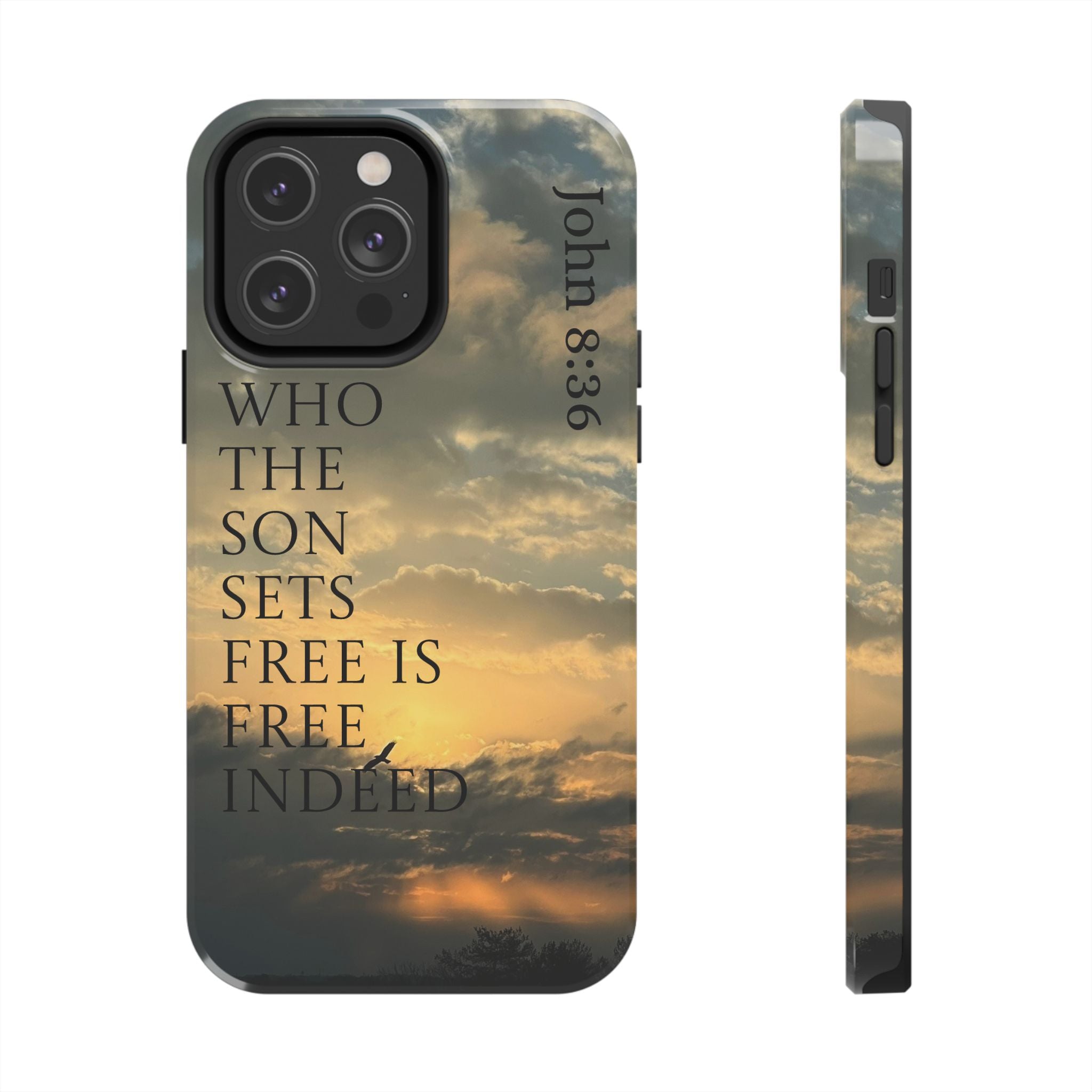 Tough Phone Cases (JOHN 8:36)