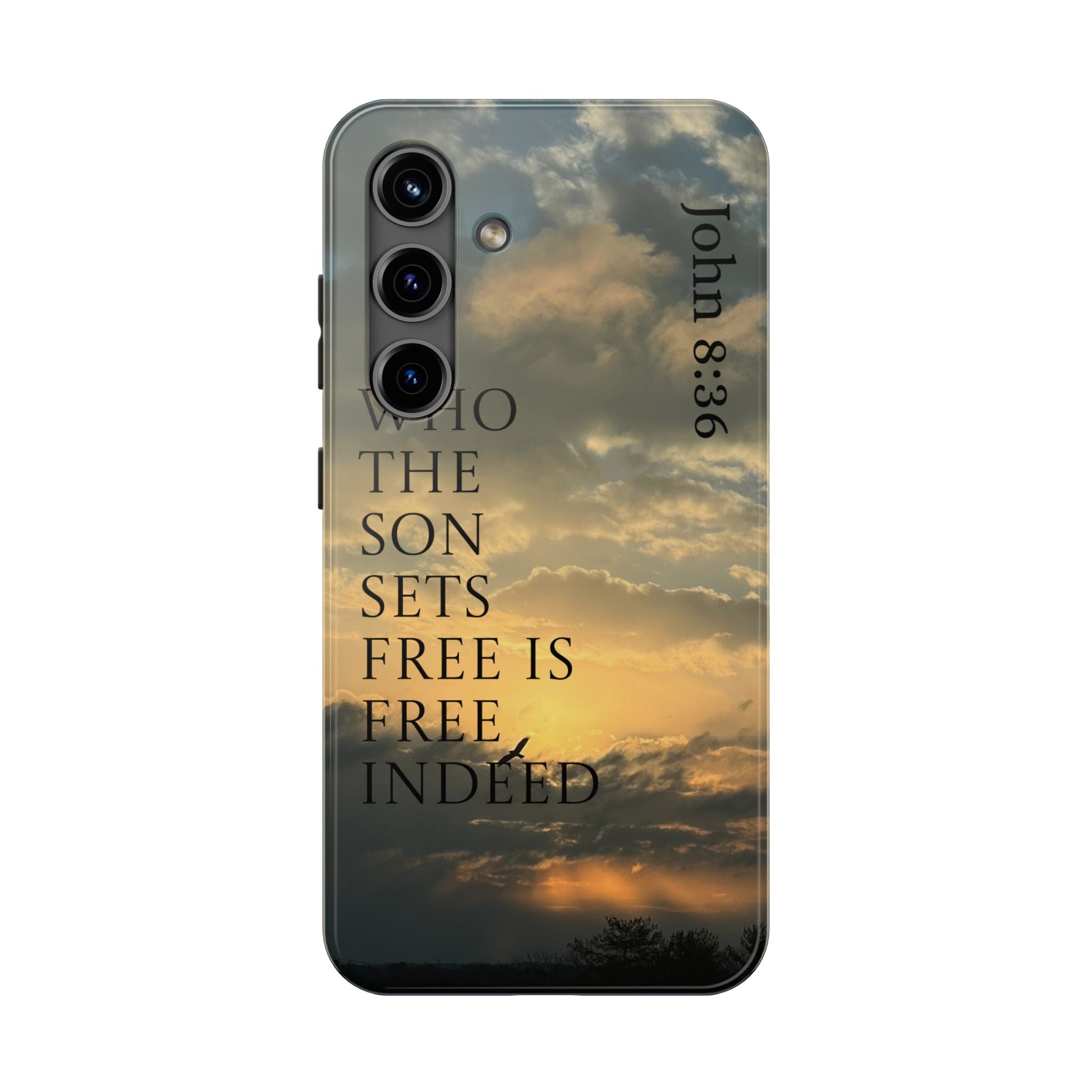 Tough Phone Cases (JOHN 8:36)