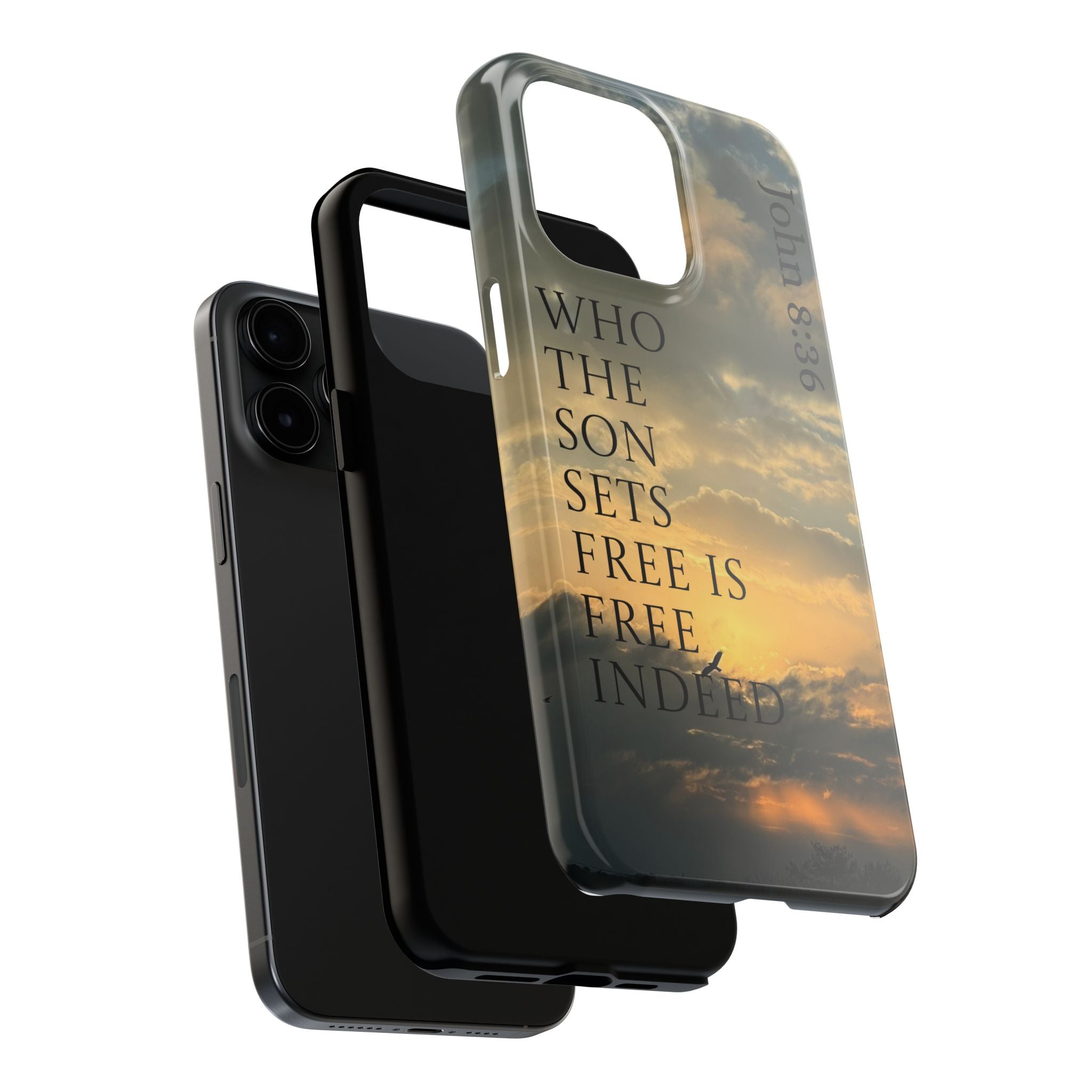 Tough Phone Cases (JOHN 8:36)
