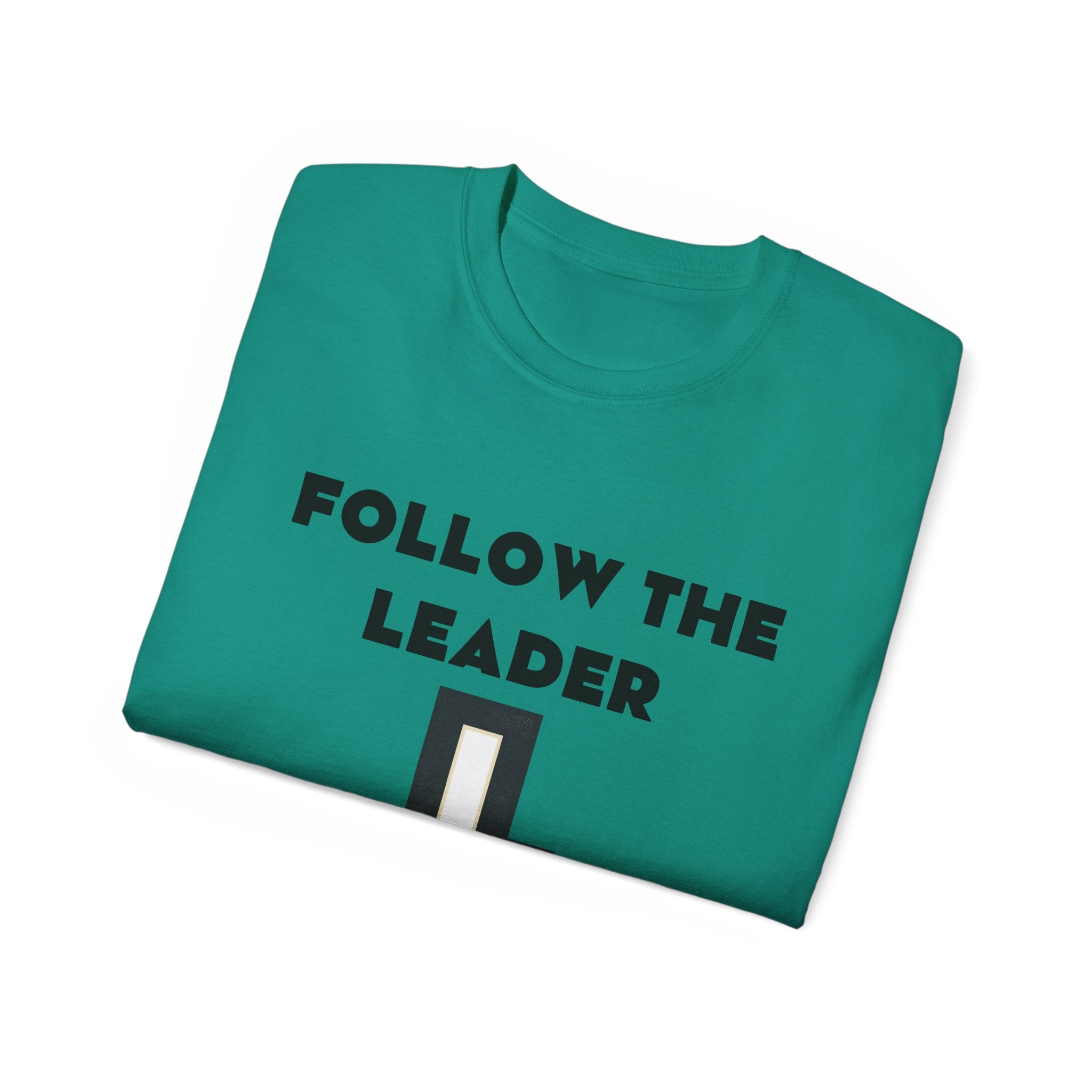 Christian T-Shirt "Follow The Leader → Jesus" – Faith Graphic Tee