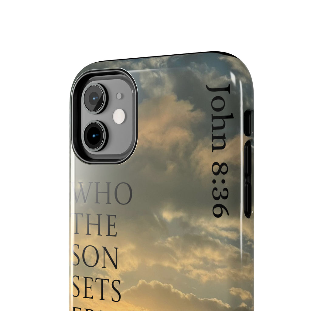 Tough Phone Cases (JOHN 8:36)