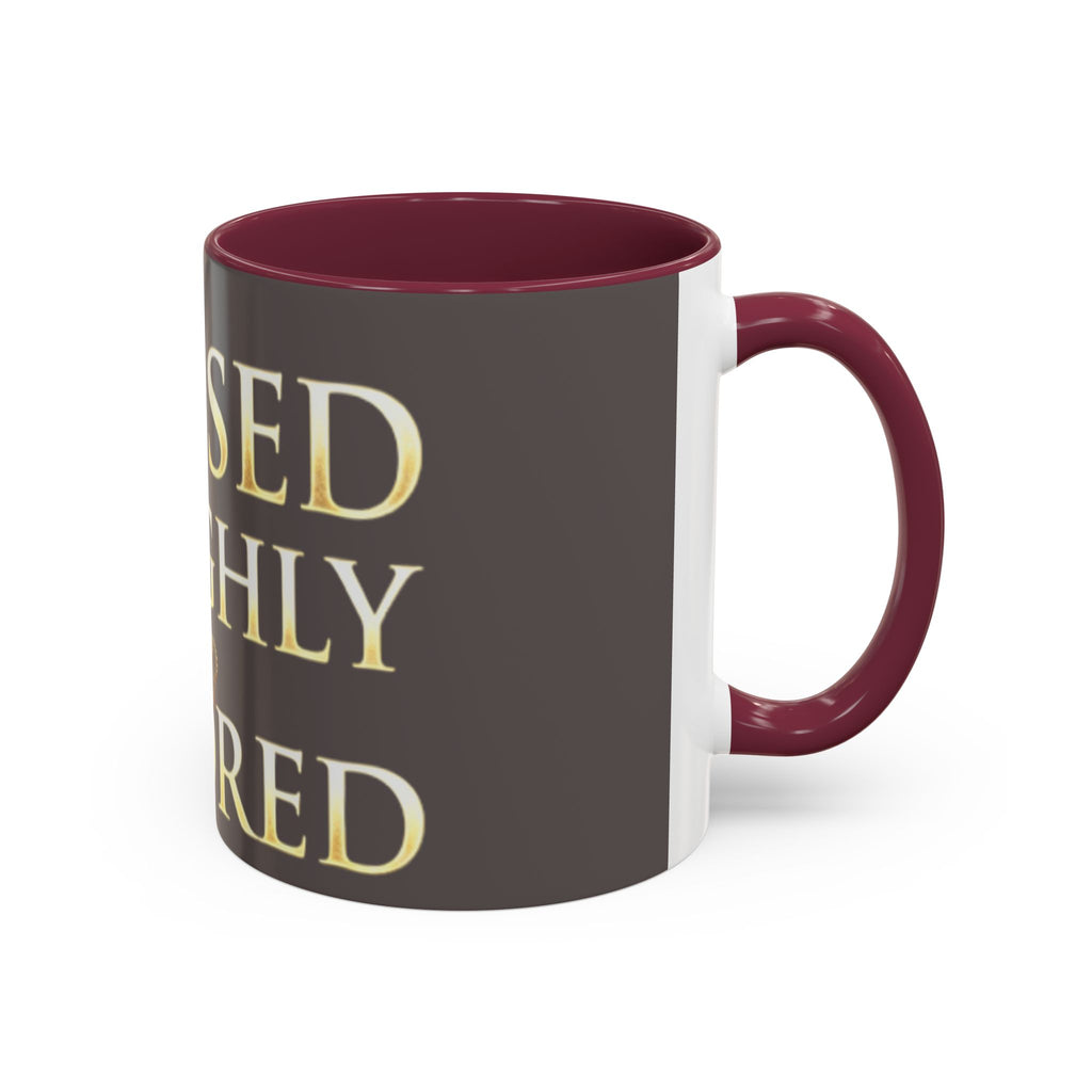 Blessed & Highly Favored Mug – Inspirational Faith Coffee Cup (11oz/15oz)
