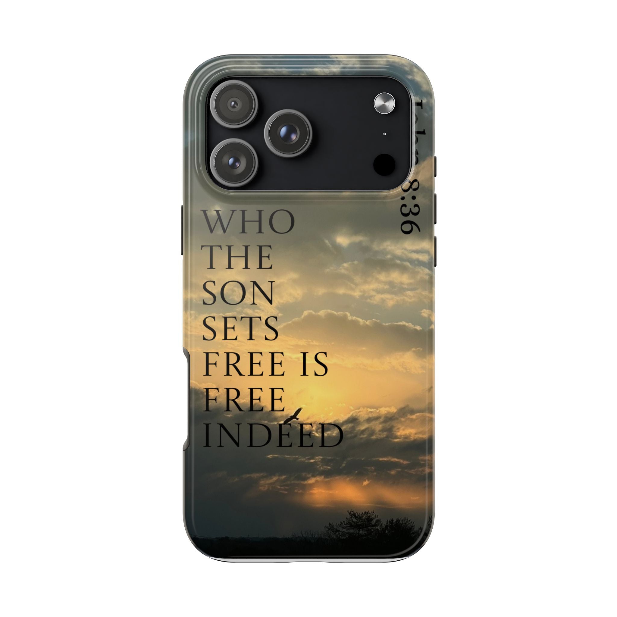 Tough Phone Cases (JOHN 8:36)