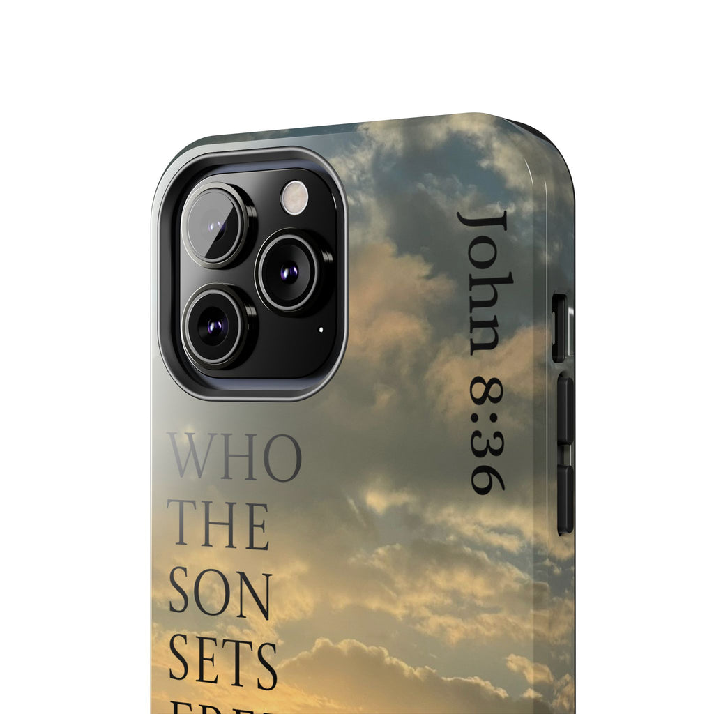 Tough Phone Cases (JOHN 8:36)