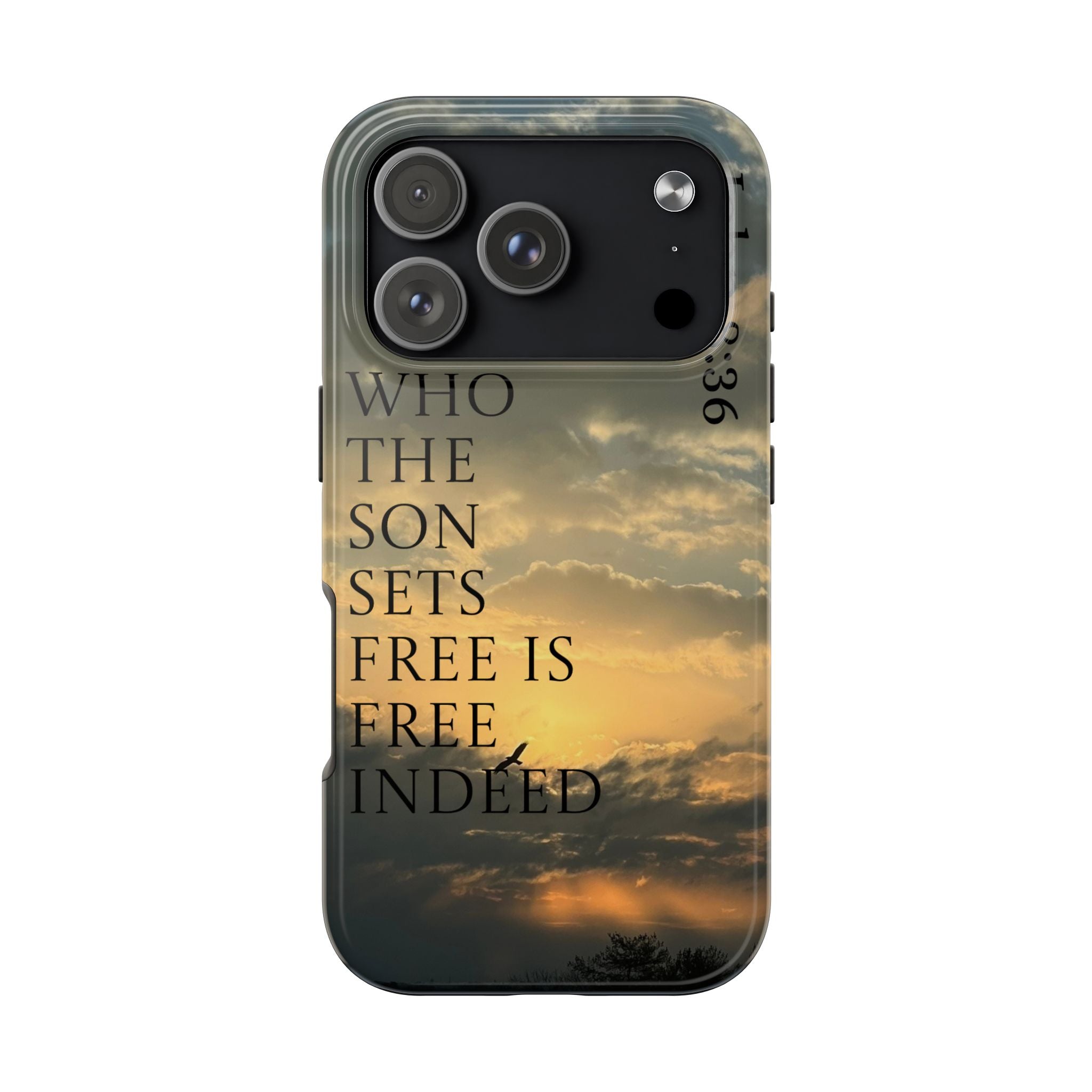 Tough Phone Cases (JOHN 8:36)
