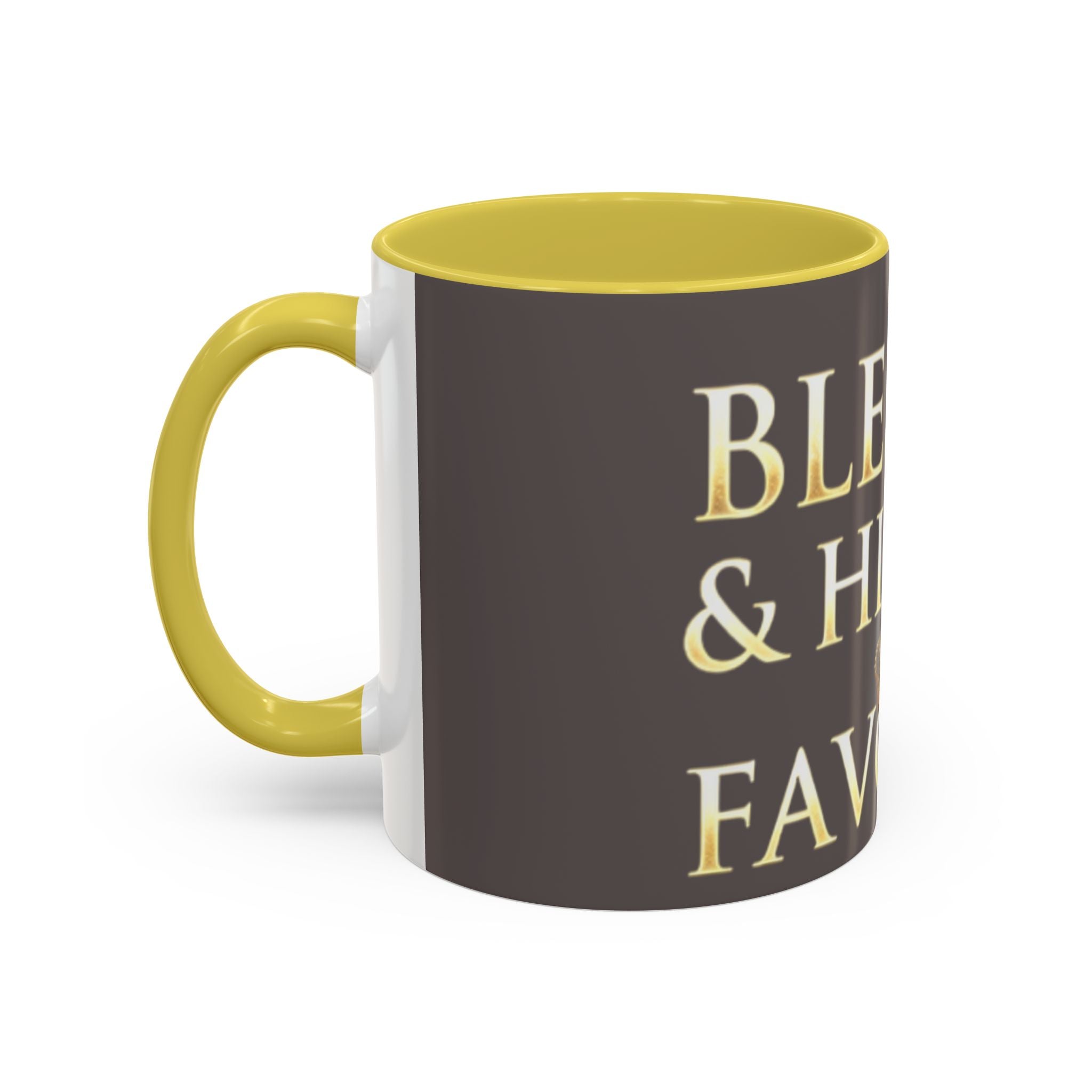 Blessed & Highly Favored Mug – Inspirational Faith Coffee Cup (11oz/15oz)