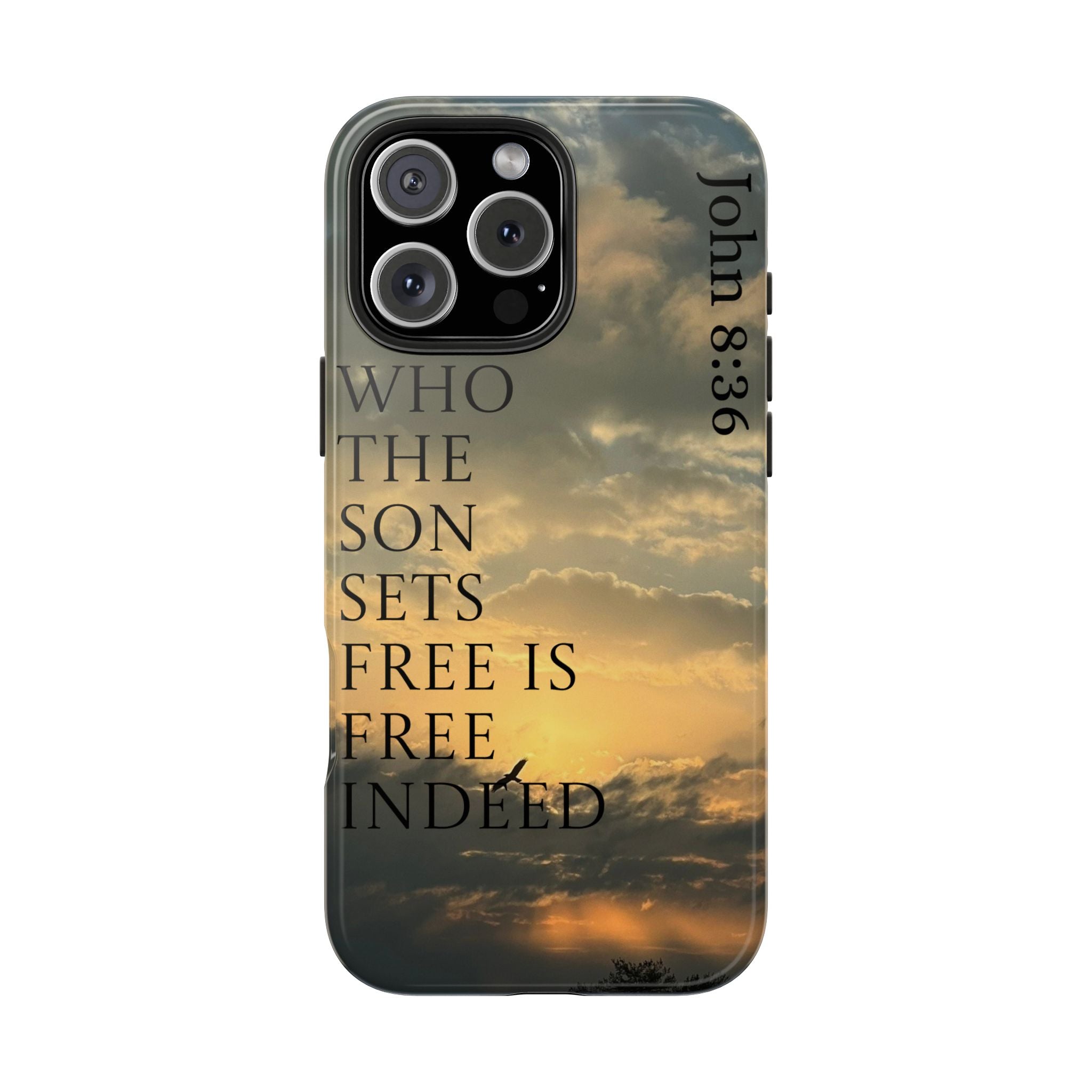 Tough Phone Cases (JOHN 8:36)