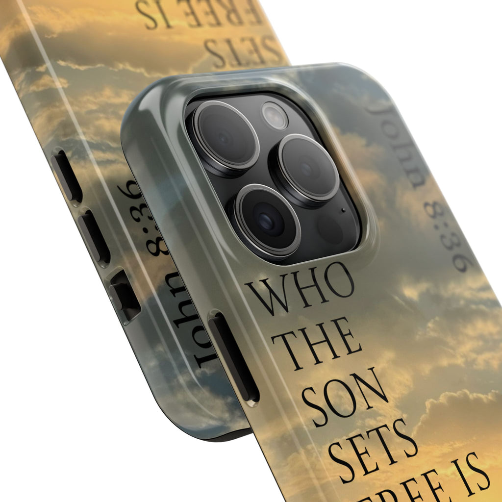 Tough Phone Cases (JOHN 8:36)