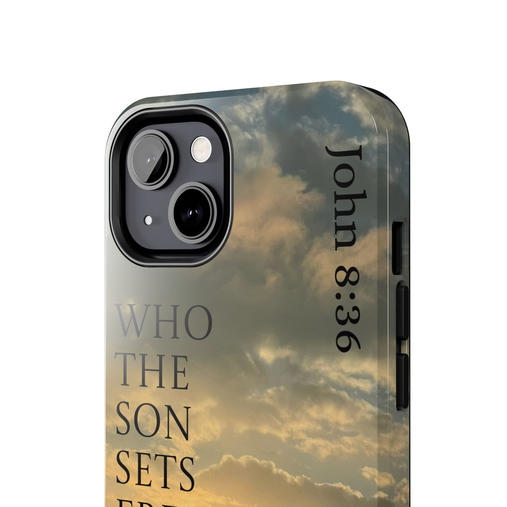 Tough Phone Cases (JOHN 8:36)