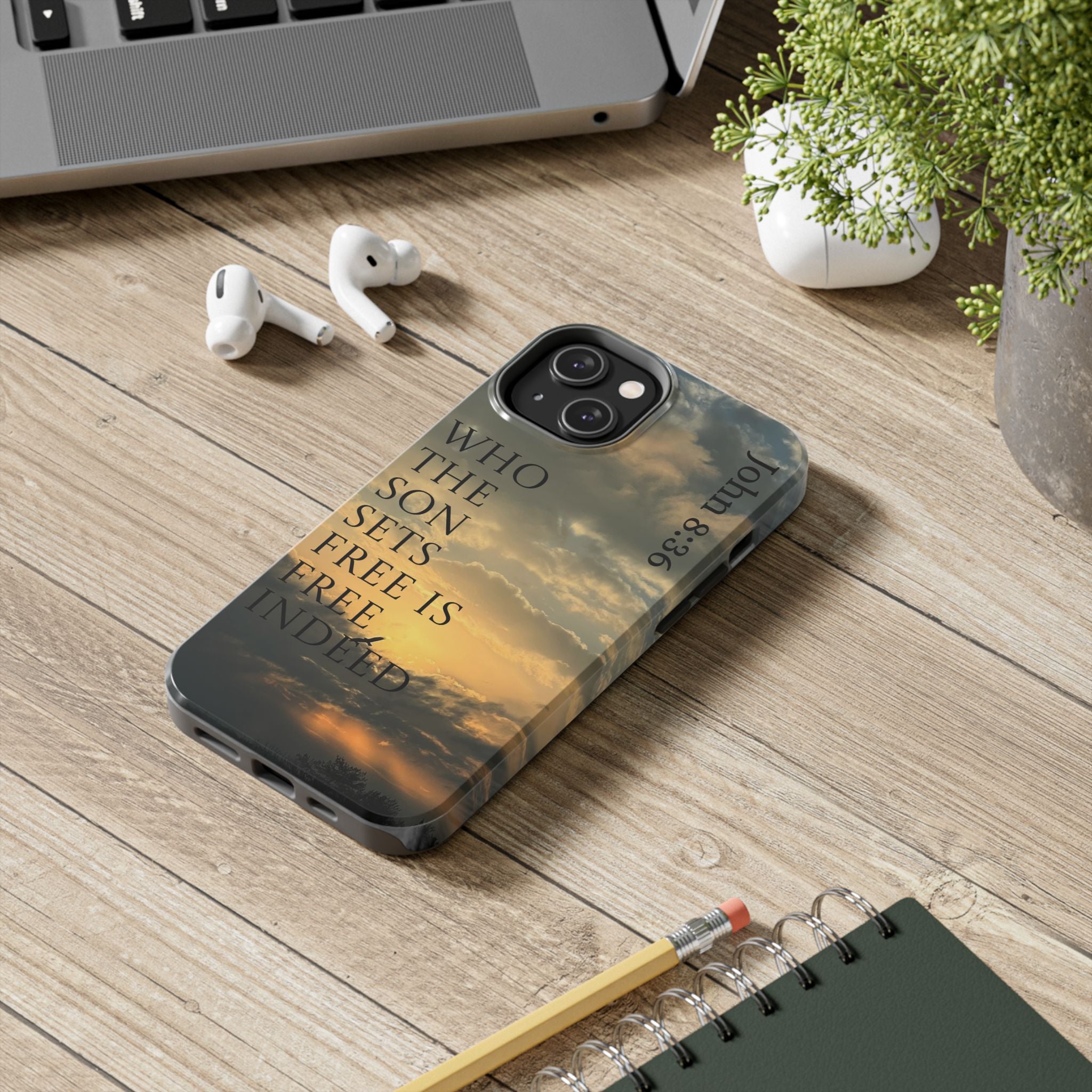 Tough Phone Cases (JOHN 8:36)
