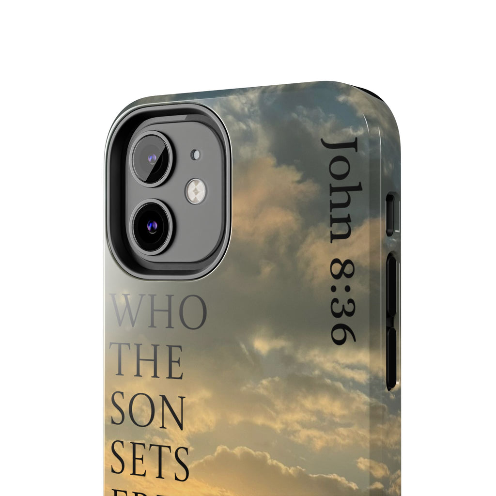 Tough Phone Cases (JOHN 8:36)